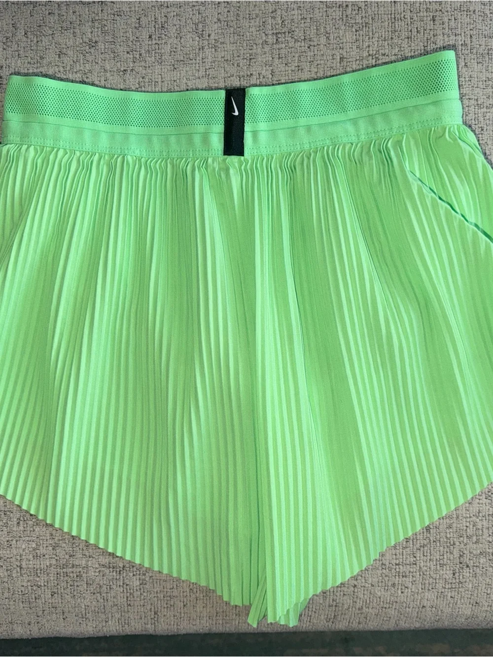 Nike Women’s Neon Green Running Shorts - AeroSwift